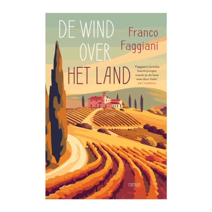 de wind over het land